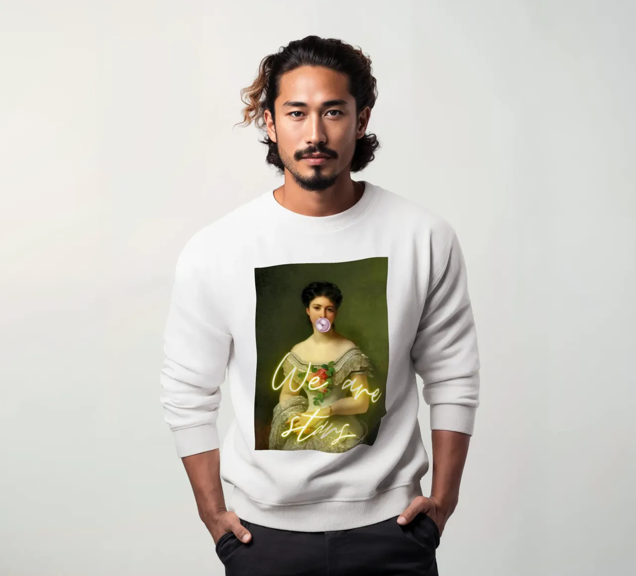 "We Are Stars" - Pop Art, Remix classico, Ispirazione, Tren felpa da NorwesClub
