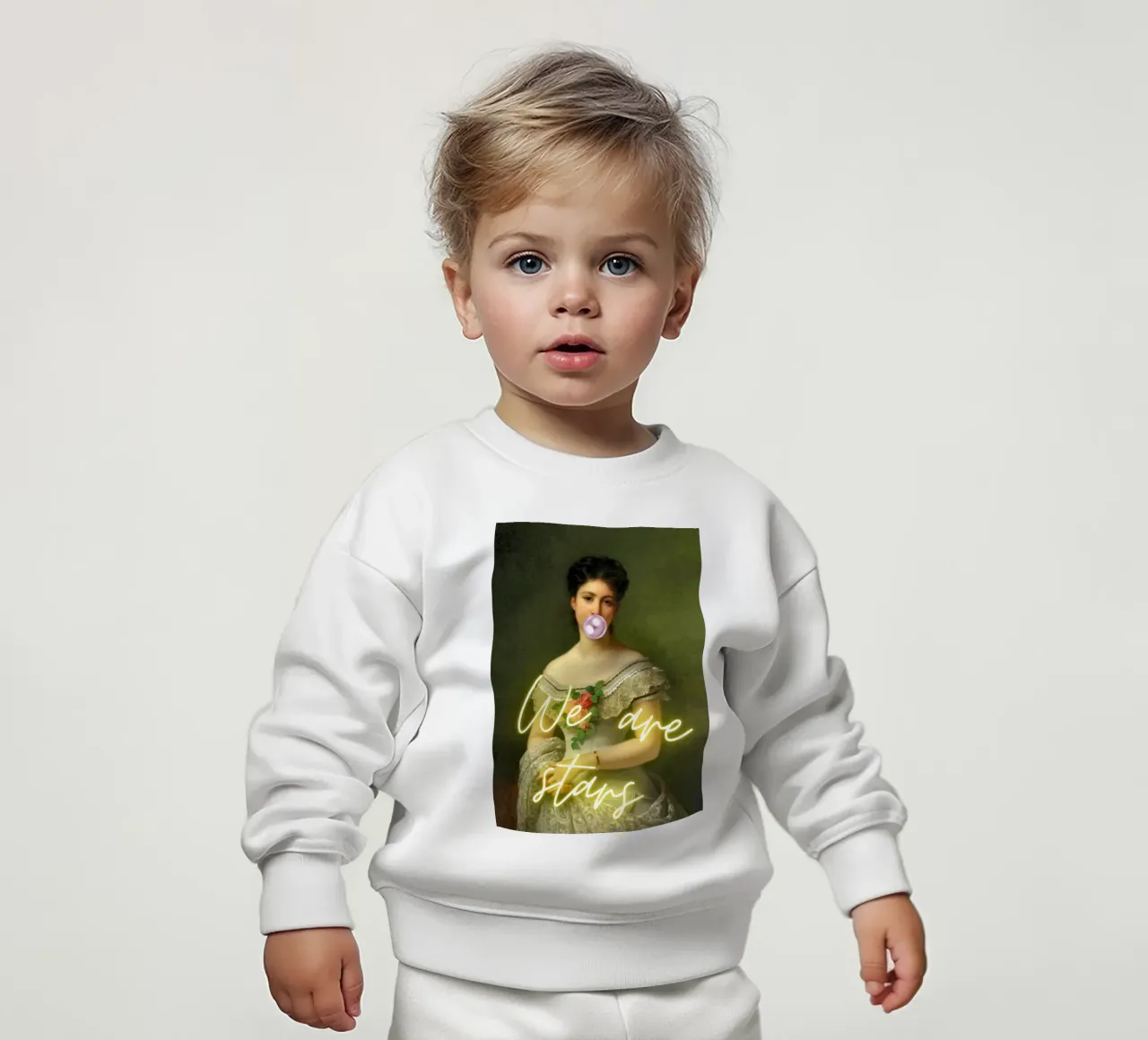 "We Are Stars" - Pop Art, Remix classico, Ispirazione, Tren felpa neonato da NorwesClub