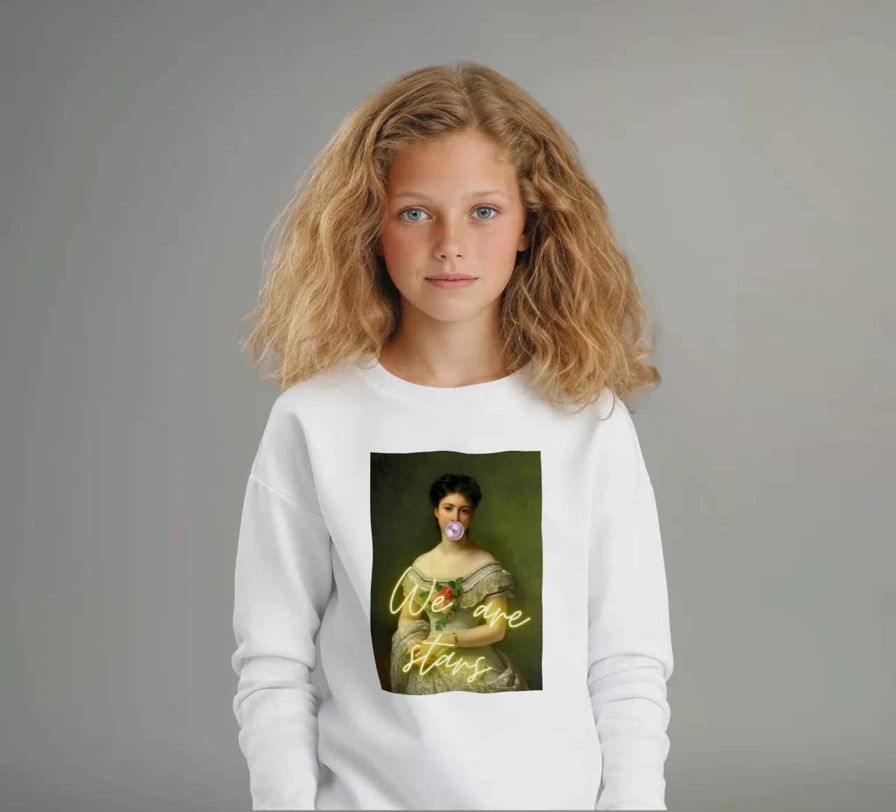 "We Are Stars" - Pop Art, Remix classico, Ispirazione, Tren felpa bambino da NorwesClub
