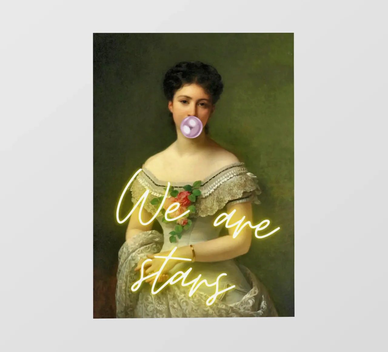 "We Are Stars" - Pop Art, Remix classico, Ispirazione, Tren pellicola backlit da NorwesClub