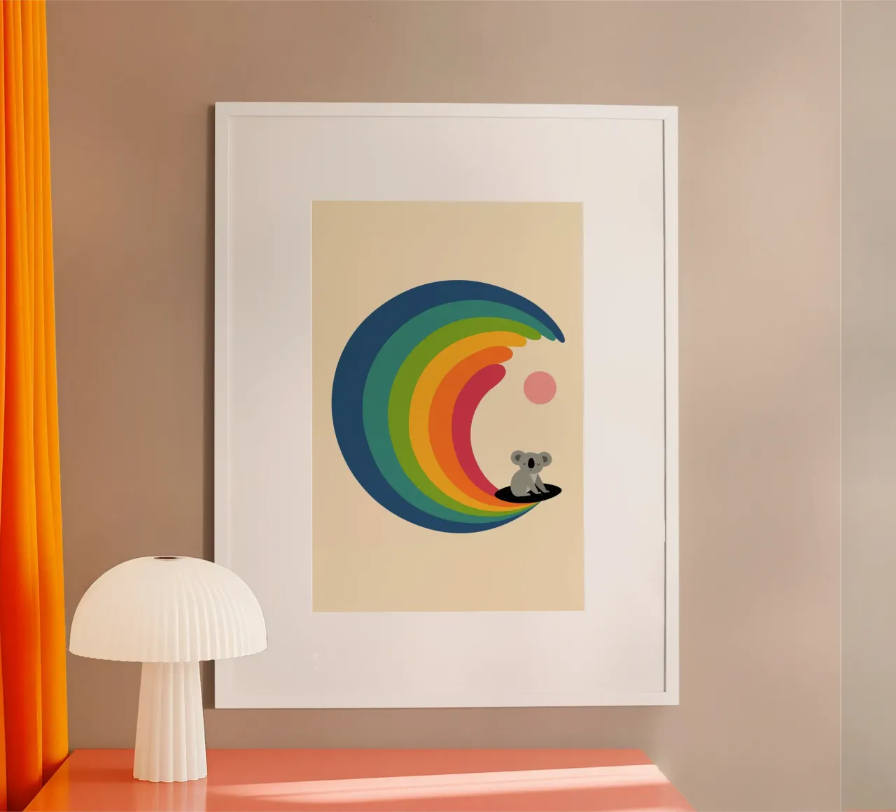 Traum-Surfer Poster von Andy Westface