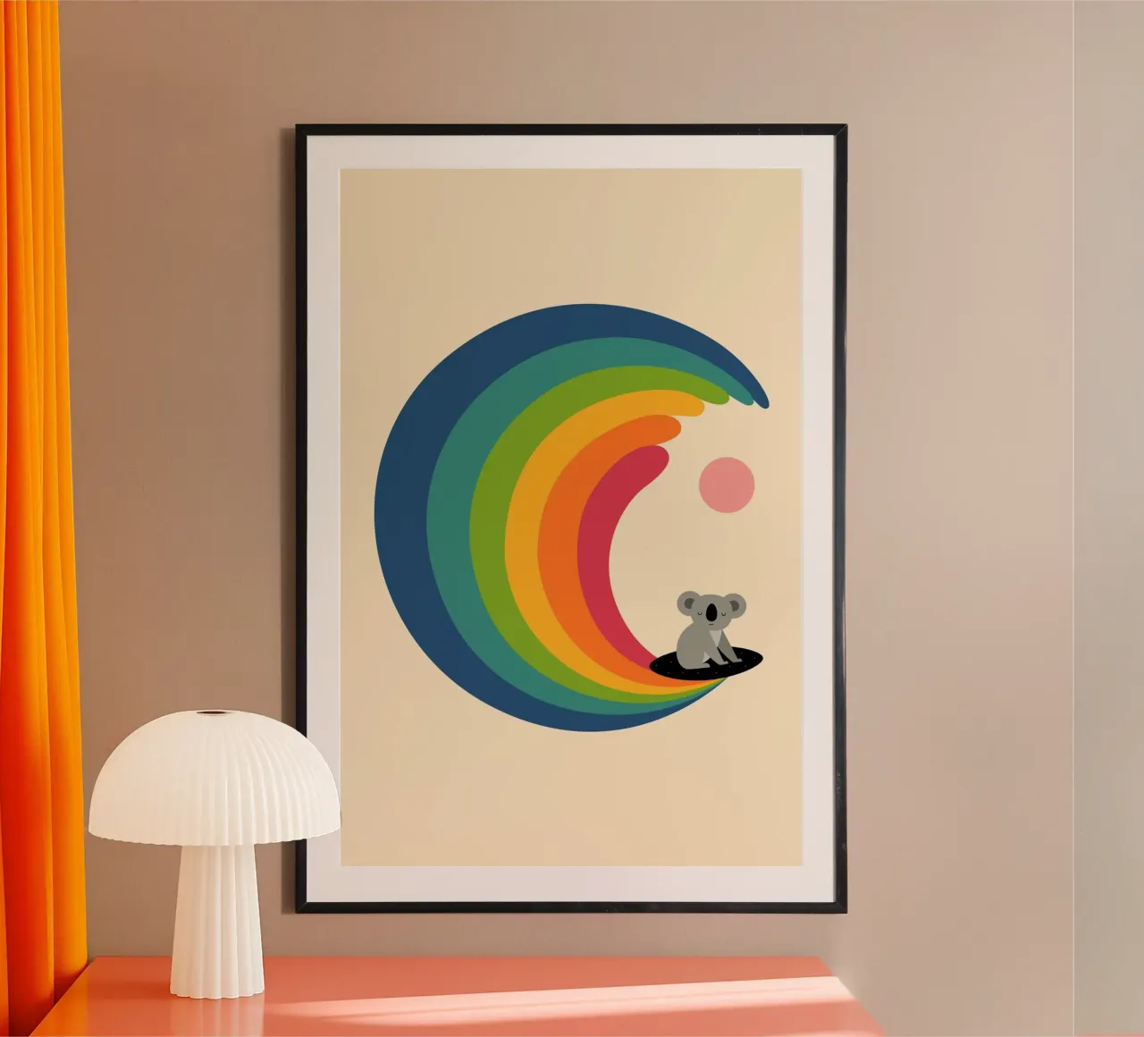 Traum-Surfer Poster von Andy Westface