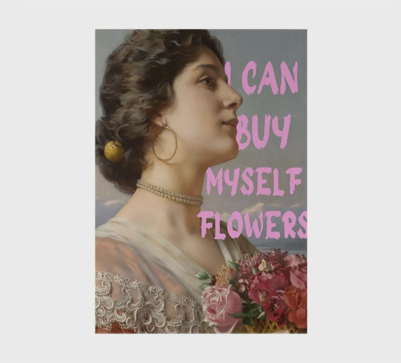 "Cómprame flores" - Bouguereau, Pop Art, Empoderamiento, Sel cuaderno de NorwesClub
