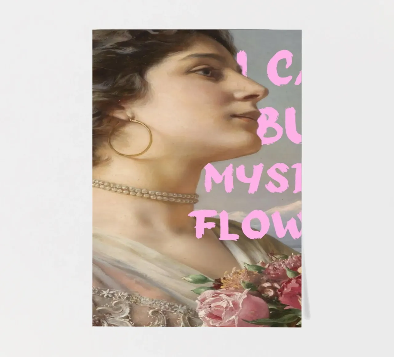 "Cómprame flores" - Bouguereau, Pop Art, Empoderamiento, Sel pack de pegatina de NorwesClub
