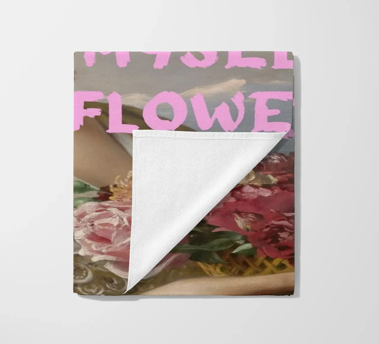 "Cómprame flores" - Bouguereau, Pop Art, Empoderamiento, Sel toalla de playa de NorwesClub
