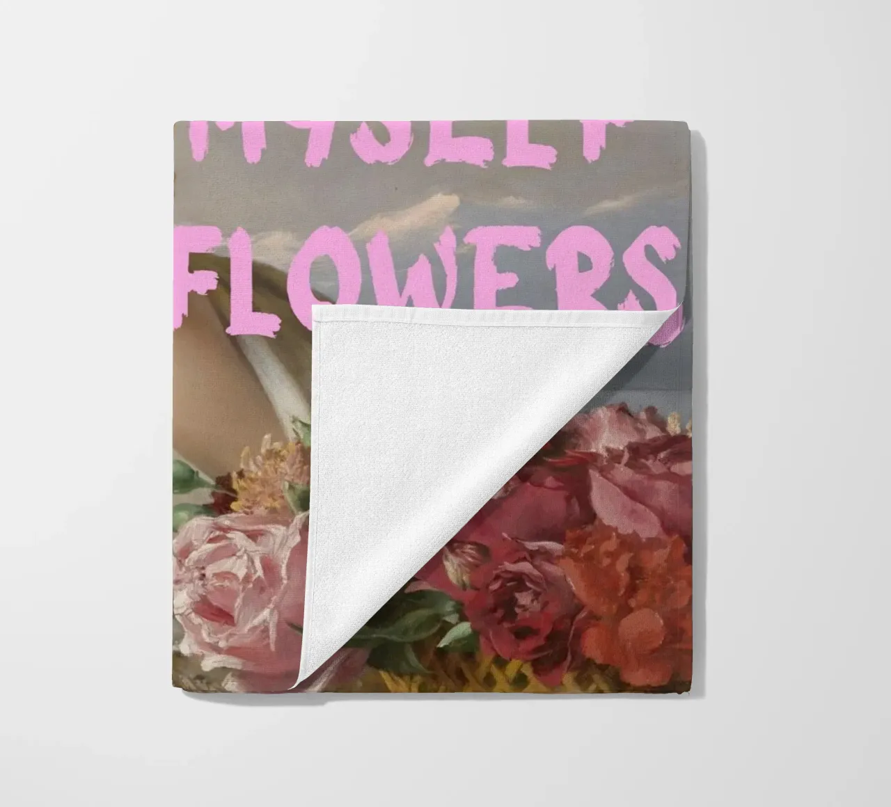 "Cómprame flores" - Bouguereau, Pop Art, Empoderamiento, Sel toalla de playa de NorwesClub