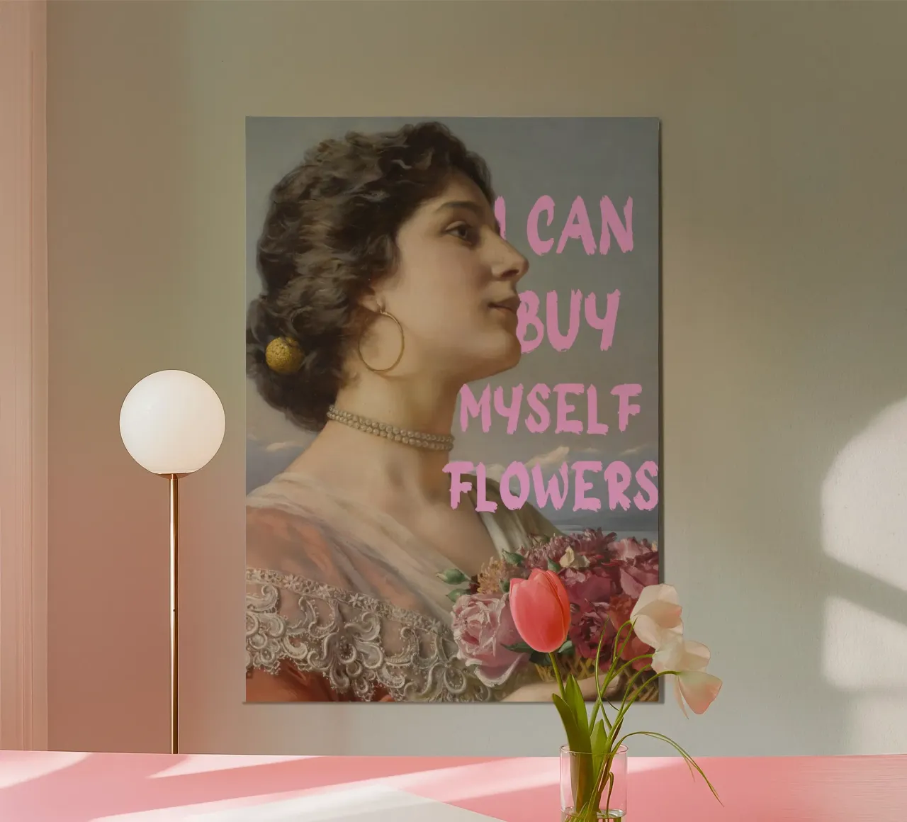 "Cómprame flores" - Bouguereau, Pop Art, Empoderamiento, Sel hahnemühle de NorwesClub