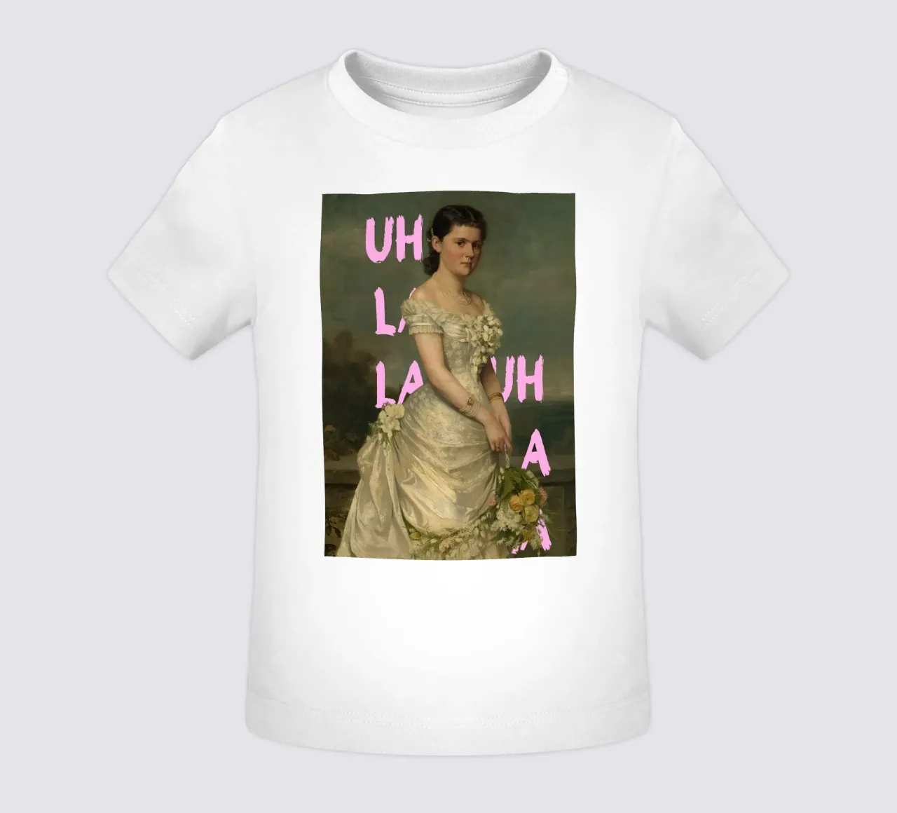 "Uh La La Princess" - Pop Art, Remix classico, giocoso, reale maglietta neonato da NorwesClub