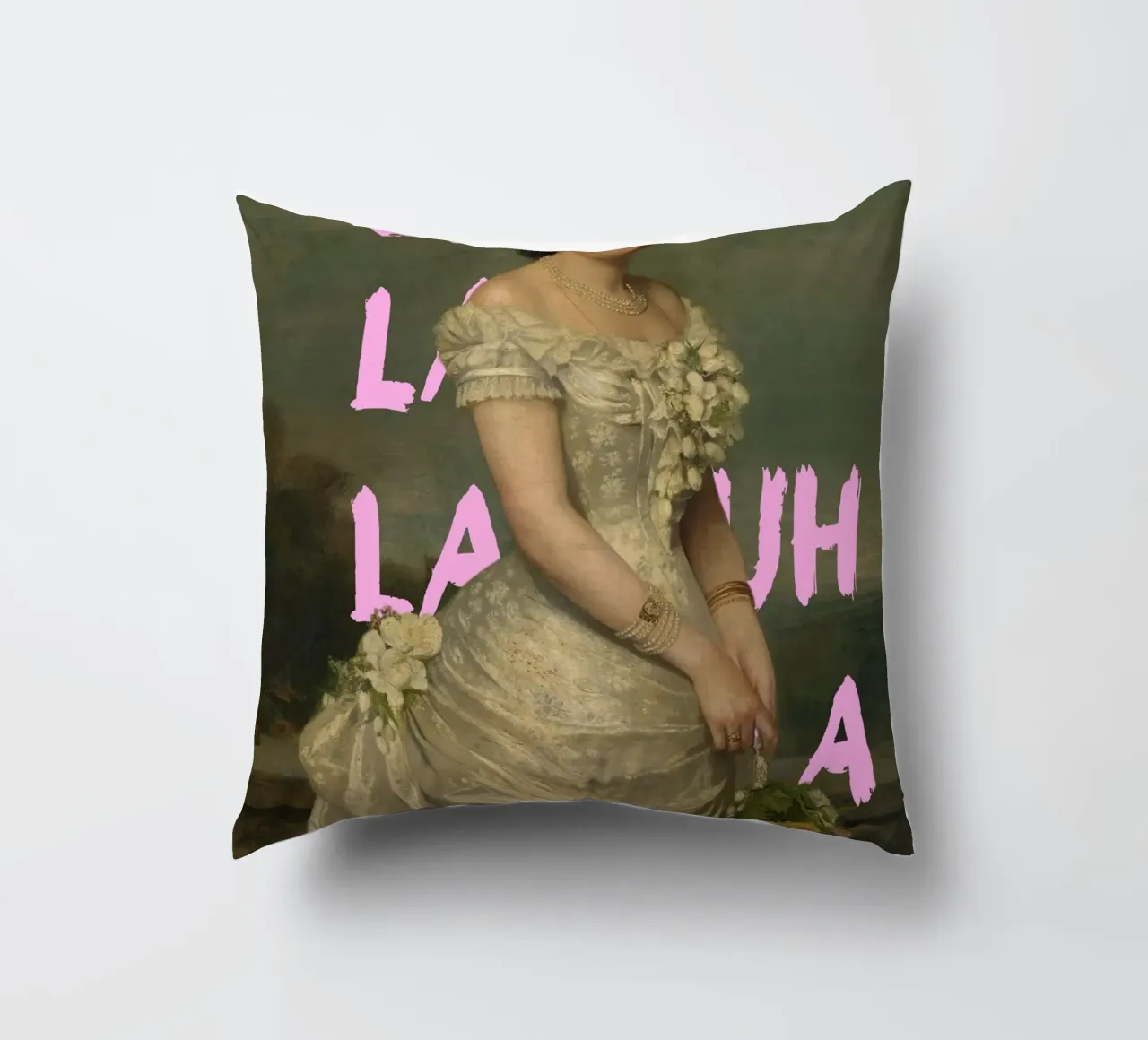 "Uh La La Princess" - Pop Art, Remix classico, giocoso, reale cuscino da NorwesClub