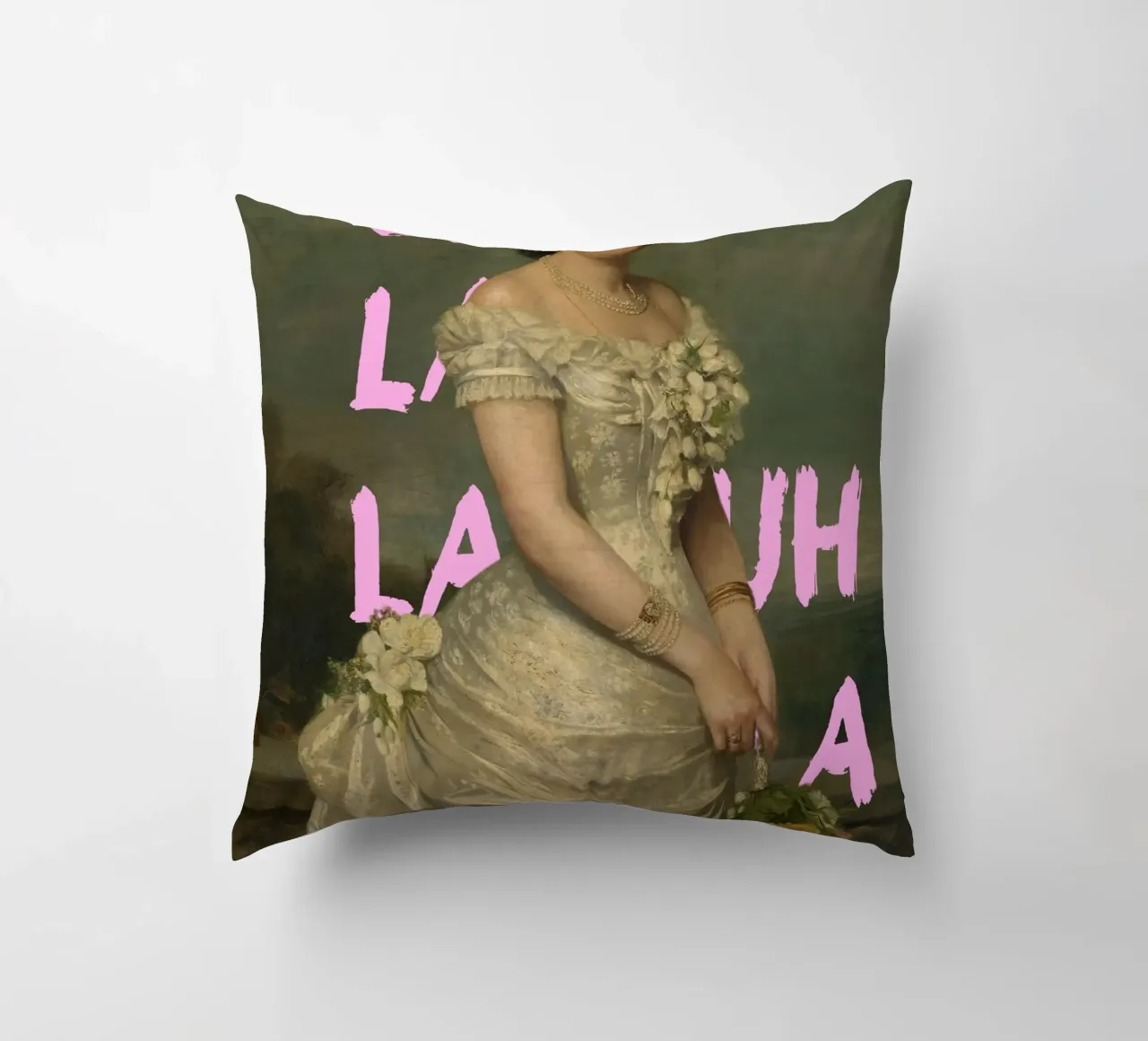 "Uh La La Princess" - Pop Art, Remix classico, giocoso, reale cuscino da NorwesClub