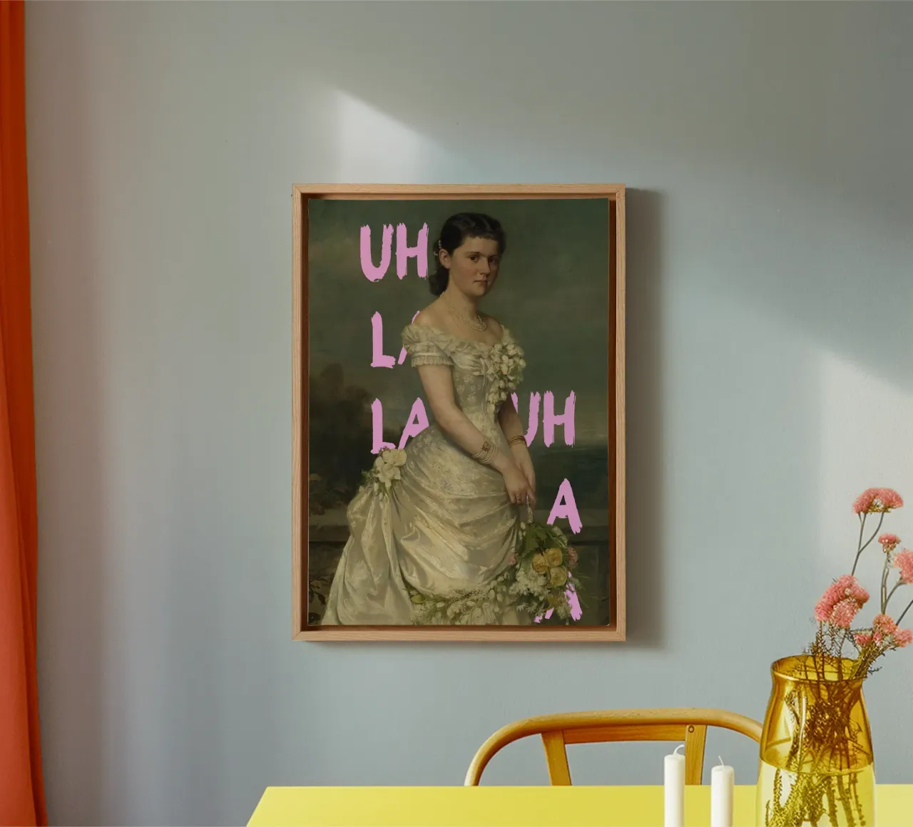 "Uh La La Princess" - Pop Art, Classic Remix, Playful, Royal canvas by NorwesClub