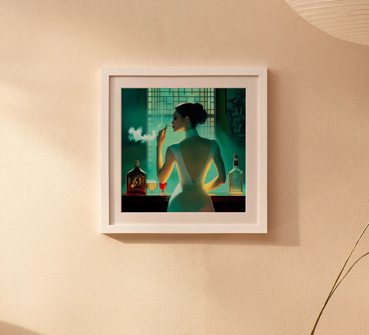 Woman, Cigarette, Alcohol Poster von Motivate-Today
