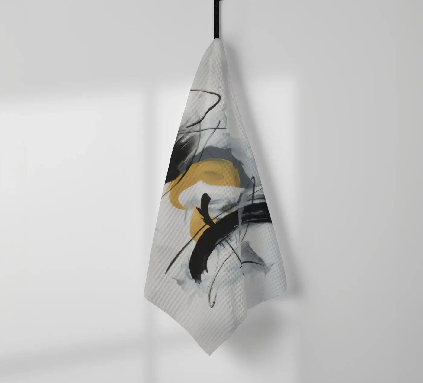 Gravity Loop Strike tea towel by Monarch Arc