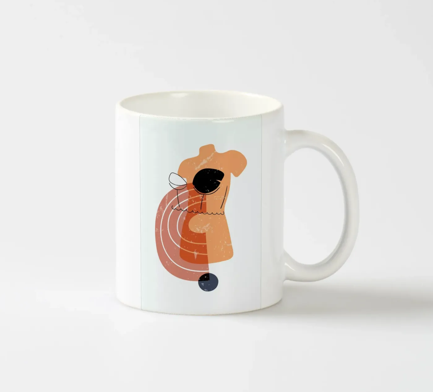 Bodice ceramic mug by Pure