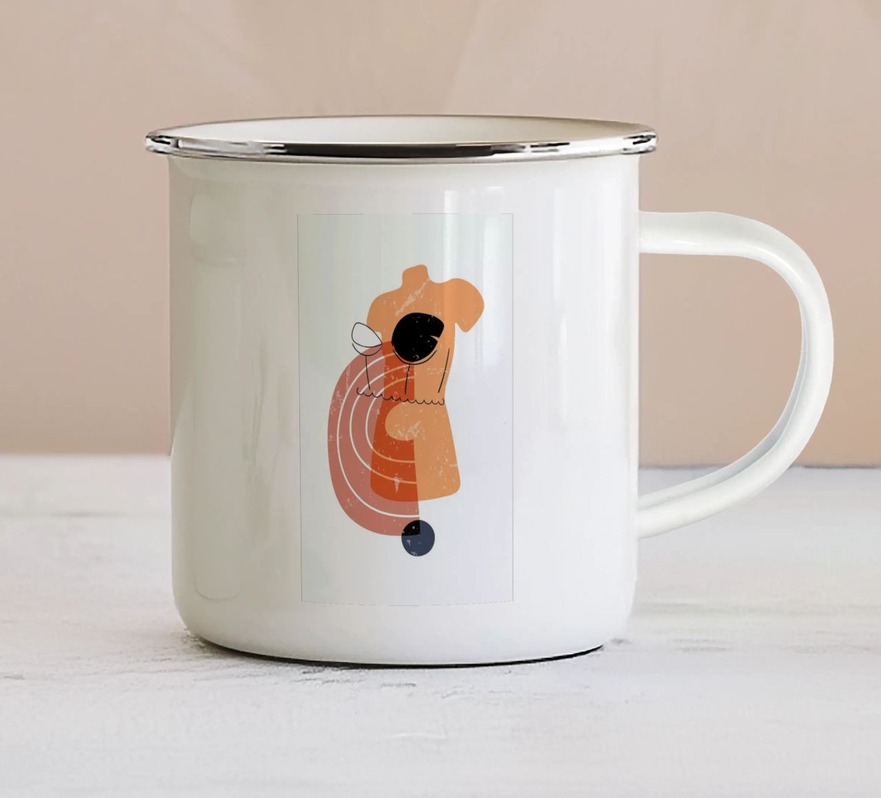 Bodice tazza in smalto da Pure