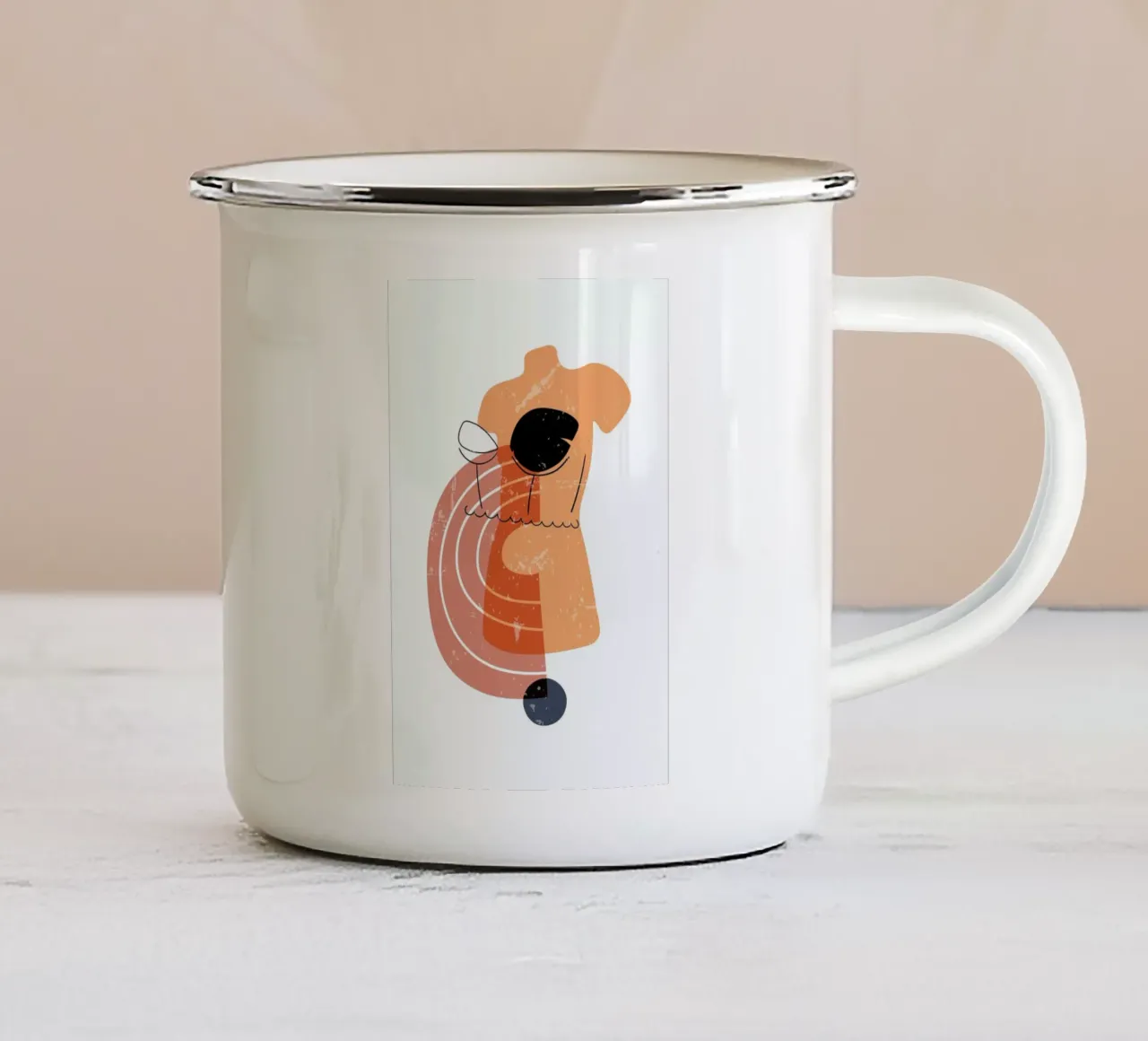 Bodice tazza in smalto da Pure