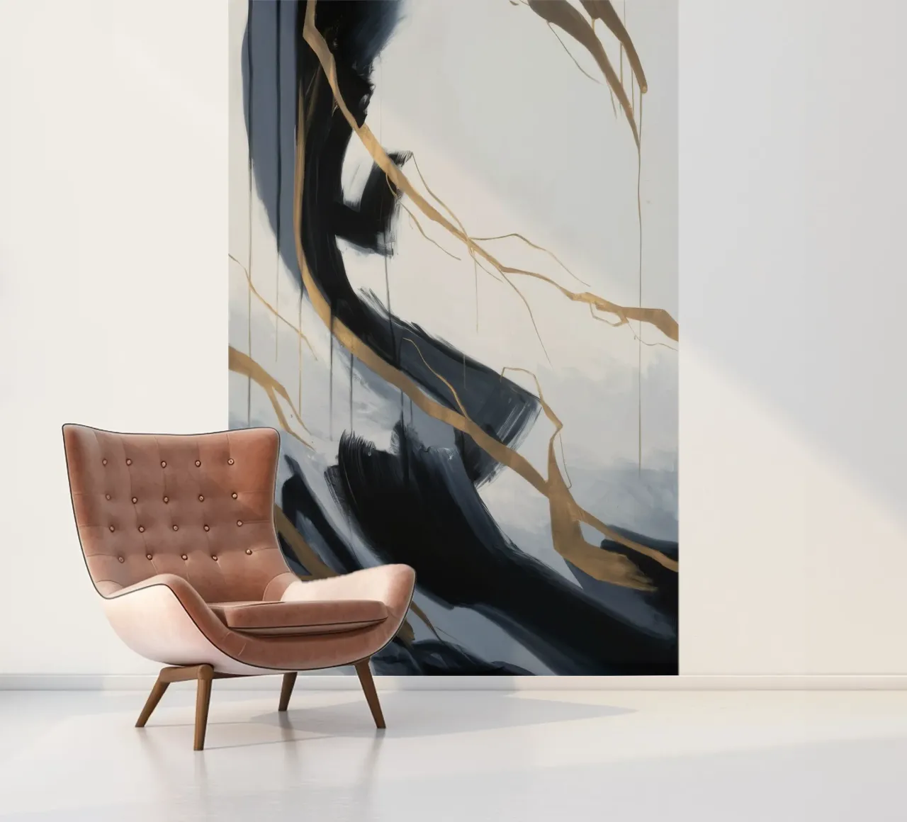 Gesmolten Sporen Echo fotobehang van Monarch Arc