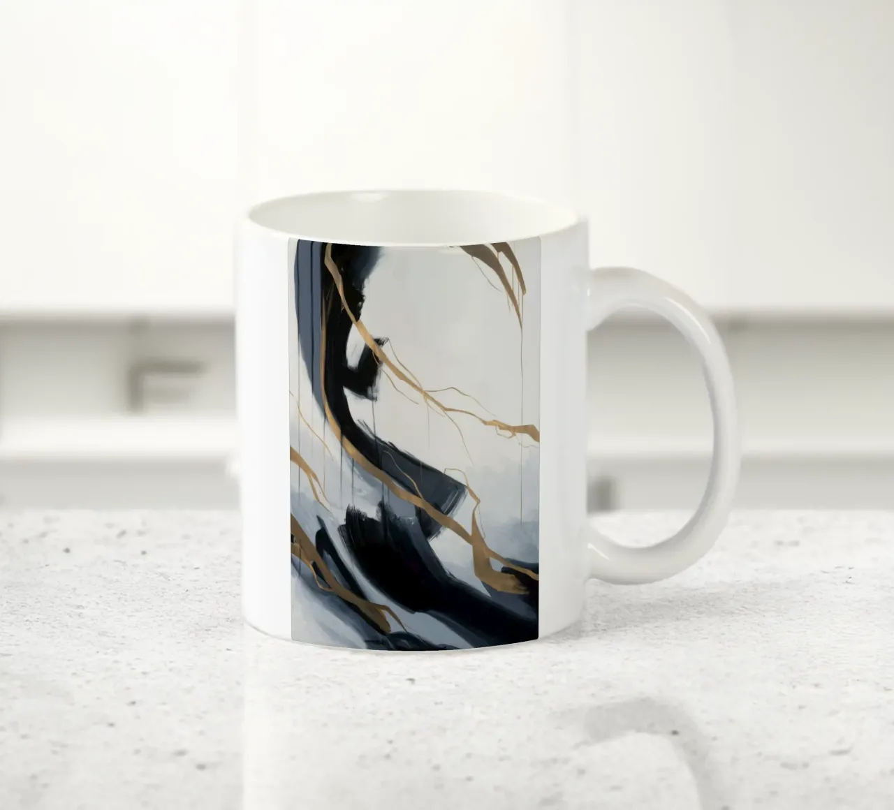 Molten Trace Echo ceramic mug by Monarch Arc
