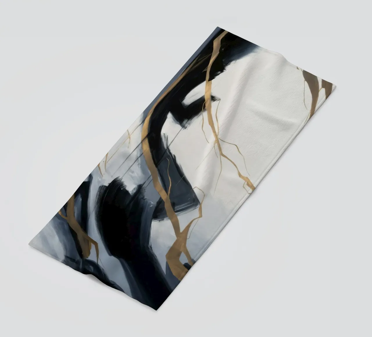Molten Trace Echo beach towel by Monarch Arc