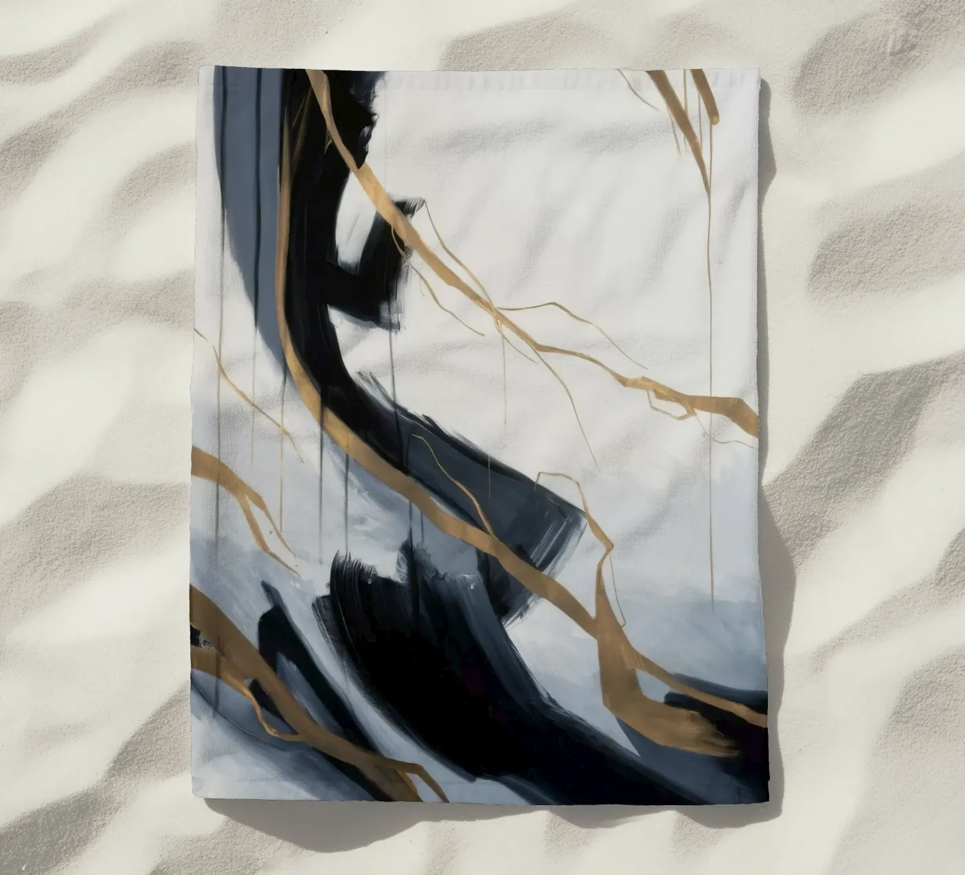 Molten Trace Echo Strandtuch von Monarch Arc