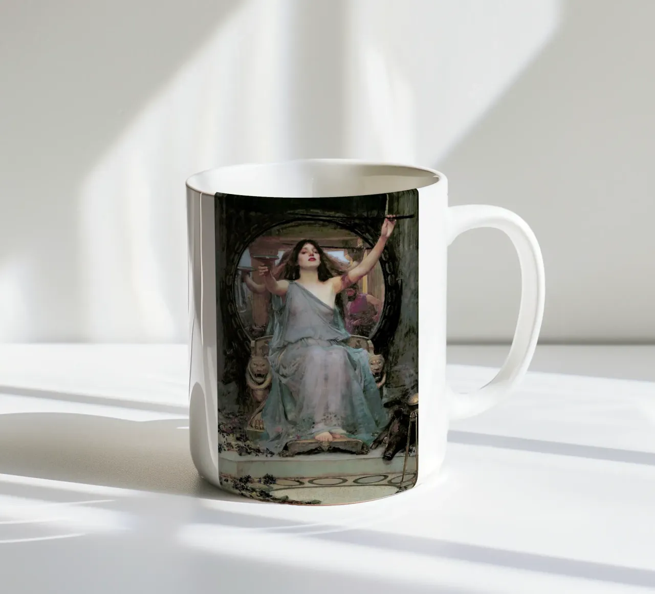 Waterhouse - Circe Offering The Cup To Odysseus tazza in ceramica da Vintage by JUNIQE