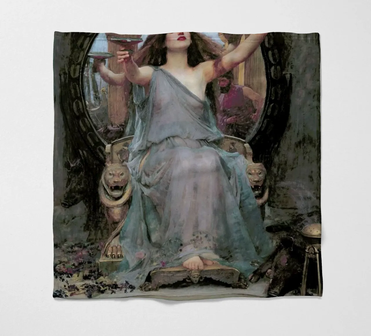 Waterhouse - Circe Offering The Cup To Odysseus coperta in pile da Vintage by JUNIQE