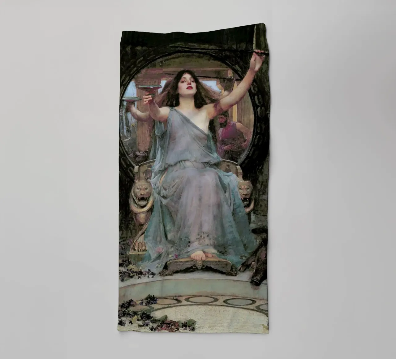 Waterhouse - Circe Offering The Cup To Odysseus serviette de bain de Vintage by JUNIQE