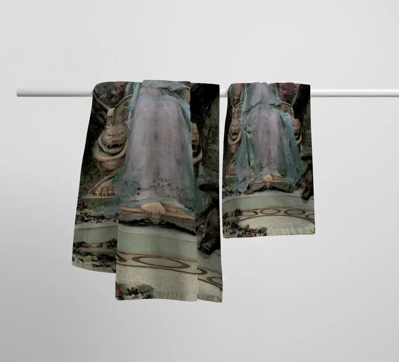 Waterhouse - Circe Offering The Cup To Odysseus serviette de bain de Vintage by JUNIQE