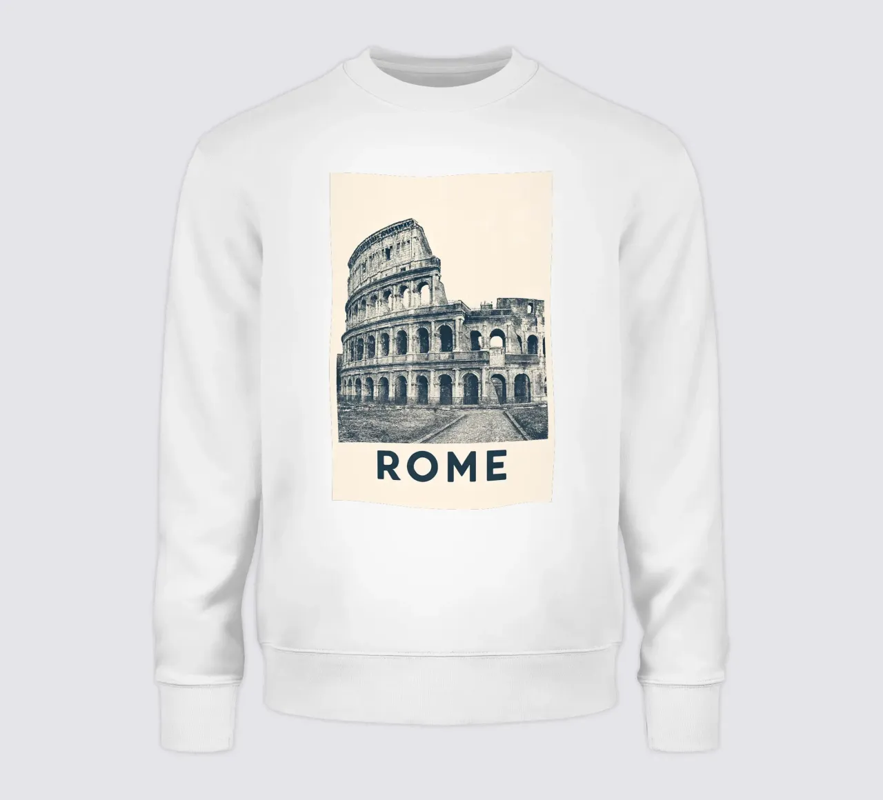 Rome – Colosseum Print - Linocut Series sweatshirt by Studio Mooodz