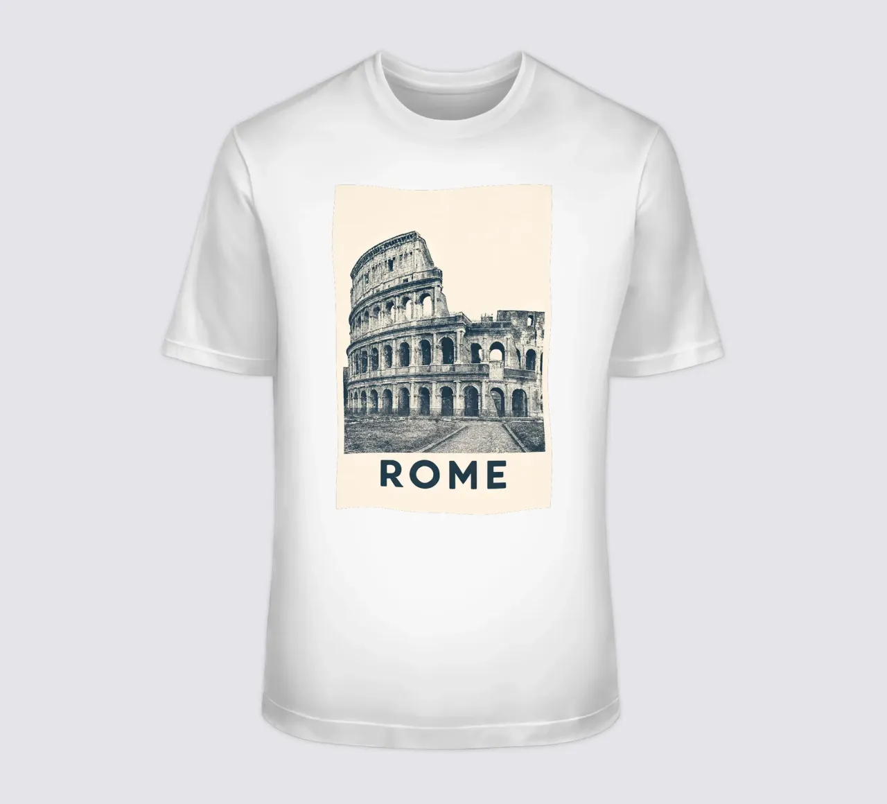 Rome – Colosseum Print - Linocut Series t-shirt da Studio Mooodz