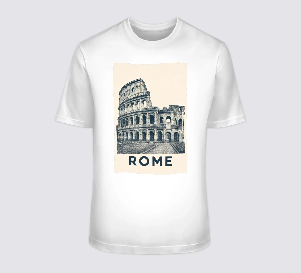 Rome – Colosseum Print - Linocut Series t-shirt da Studio Mooodz