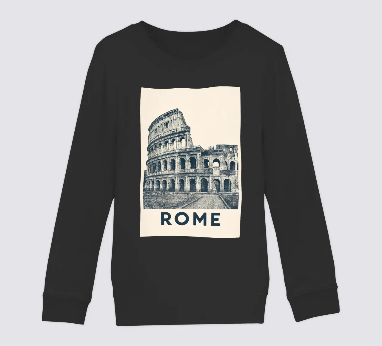Rome – Colosseum Print - Linocut Series felpa bambino da Studio Mooodz