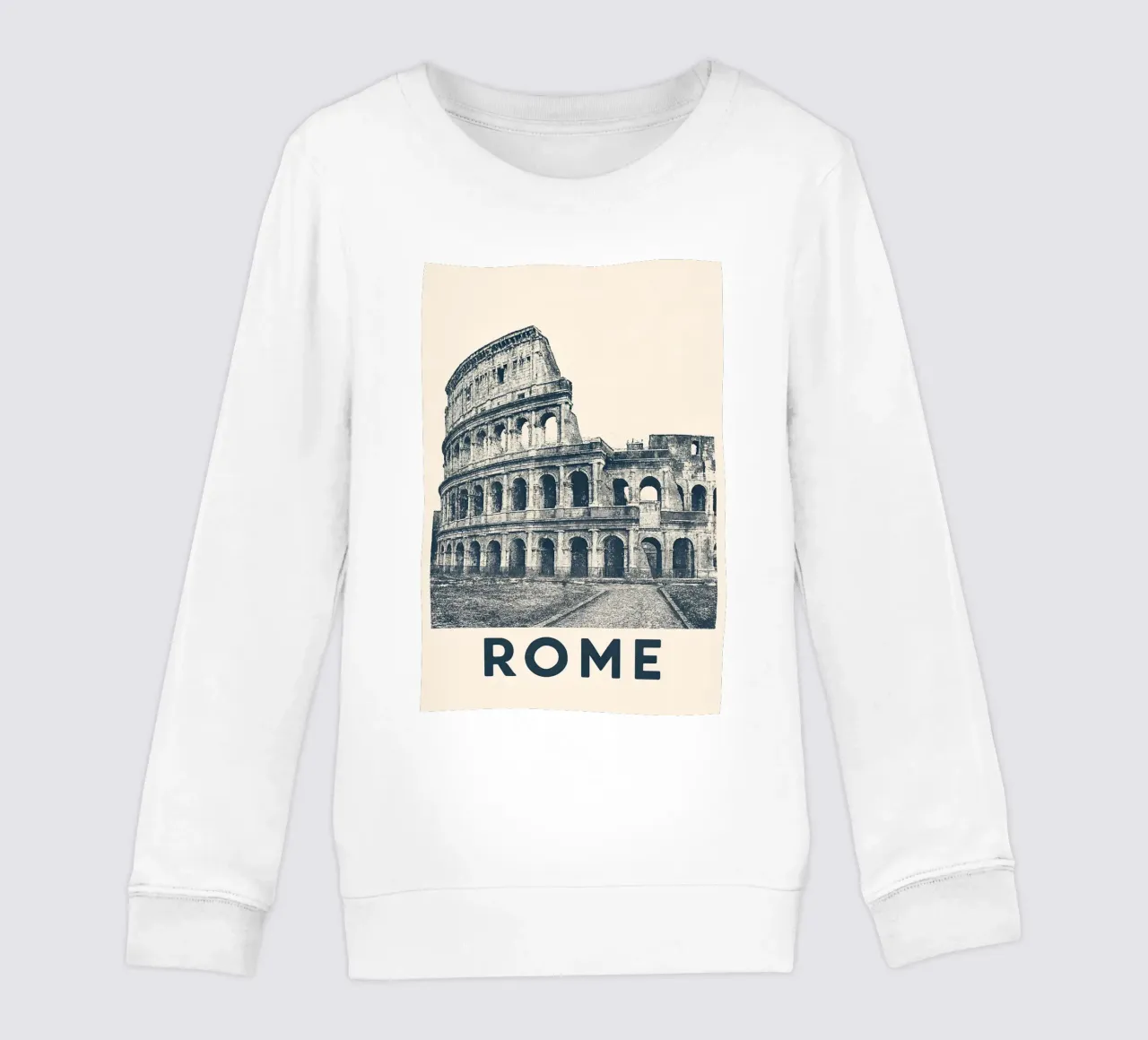 Rome – Colosseum Print - Linocut Series felpa bambino da Studio Mooodz