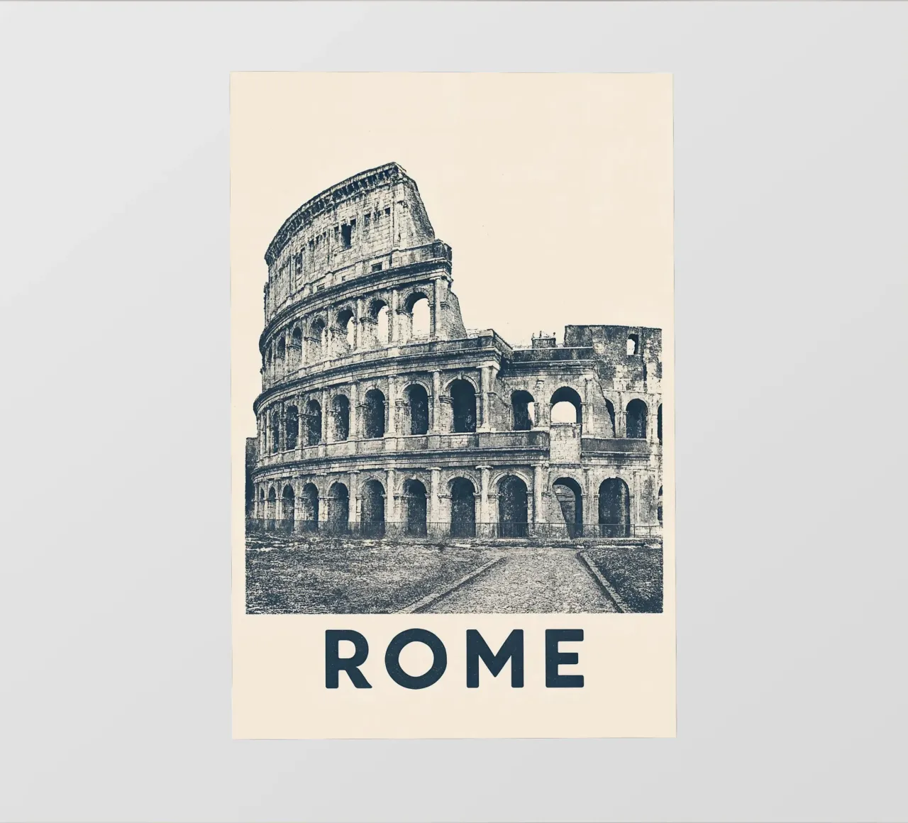 Rome – Colosseum Print - Linocut Series pellicola backlit da Studio Mooodz
