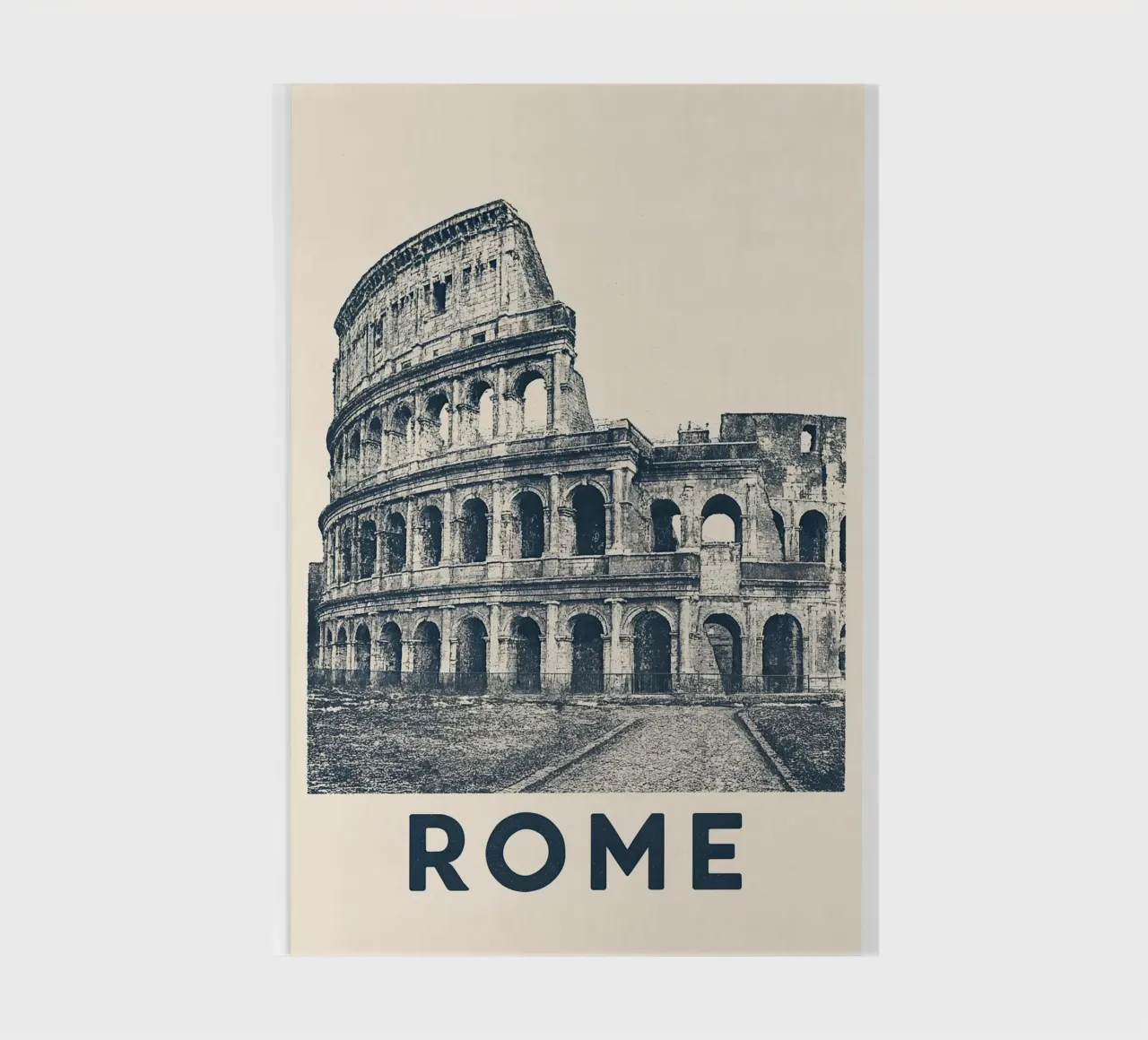 Rome – Colosseum Print - Linocut Series notebook by Studio Mooodz