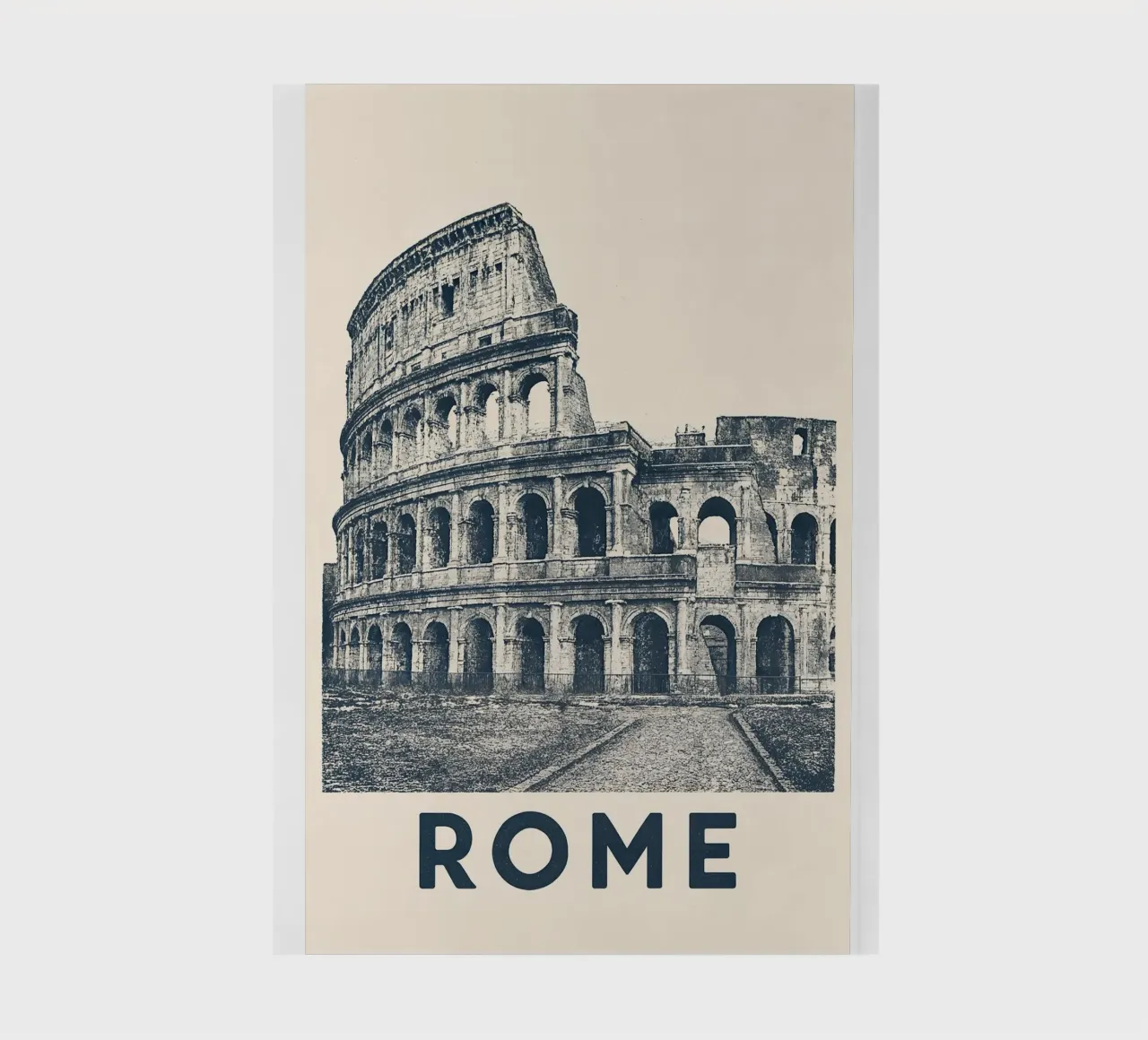 Rome – Colosseum Print - Linocut Series notebook by Studio Mooodz