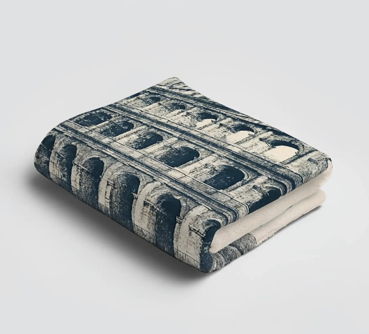 Rome – Colosseum Print - Linocut Series asciugamano da bagno da Studio Mooodz