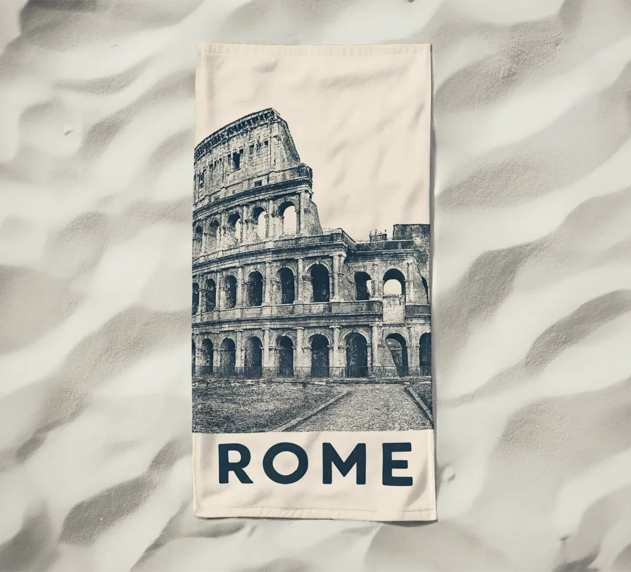 Rome – Colosseum Print - Linocut Series telo mare da Studio Mooodz