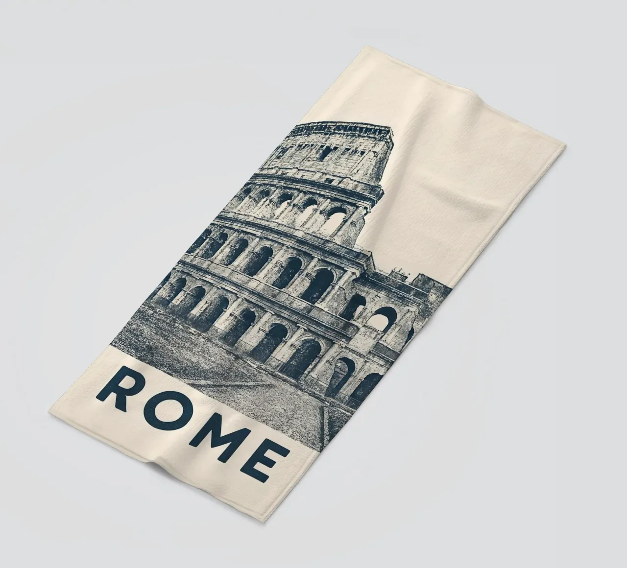 Rome – Colosseum Print - Linocut Series telo mare da Studio Mooodz