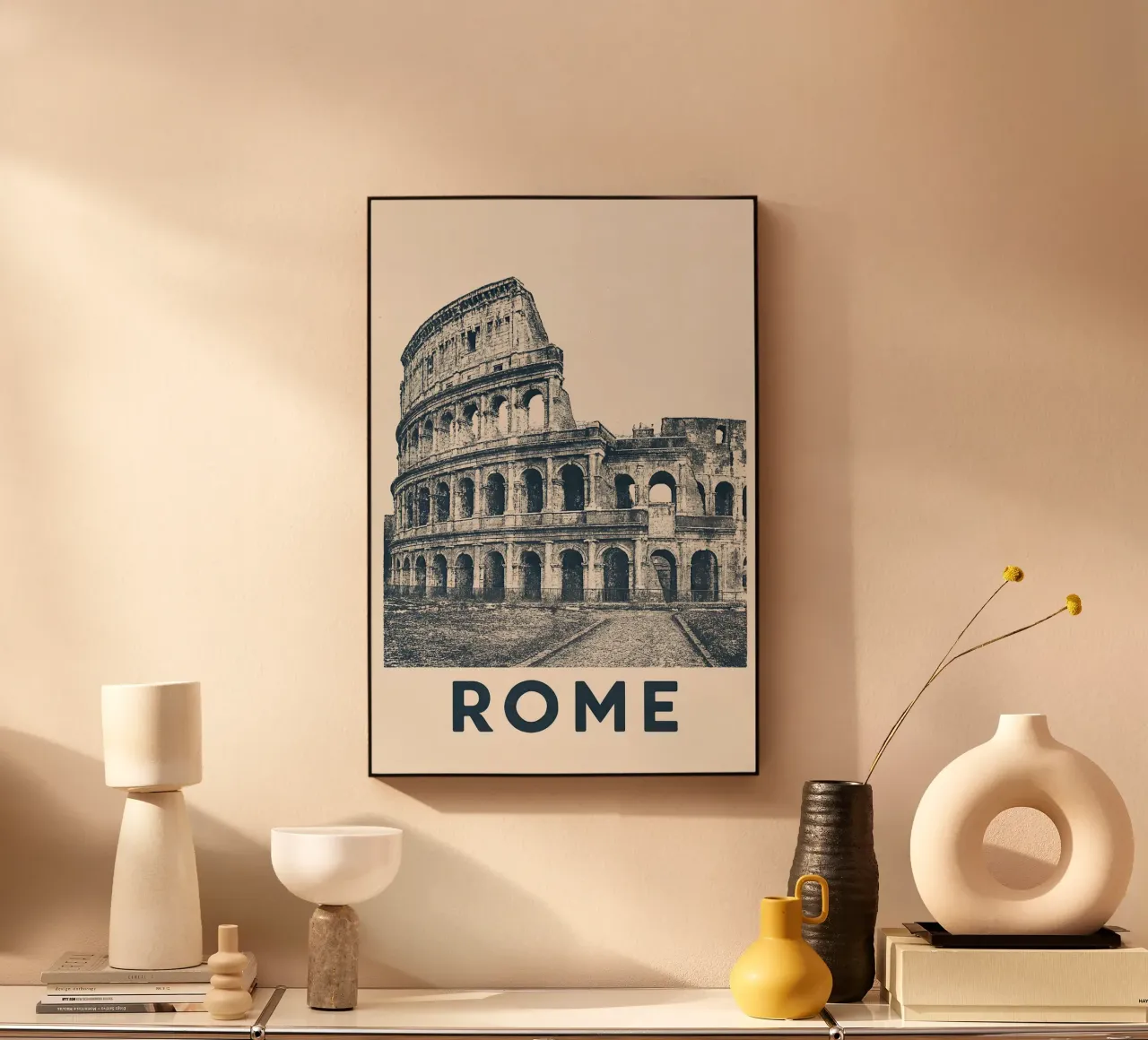 Rome – Colosseum Print - Linocut Series plexiglass da Studio Mooodz