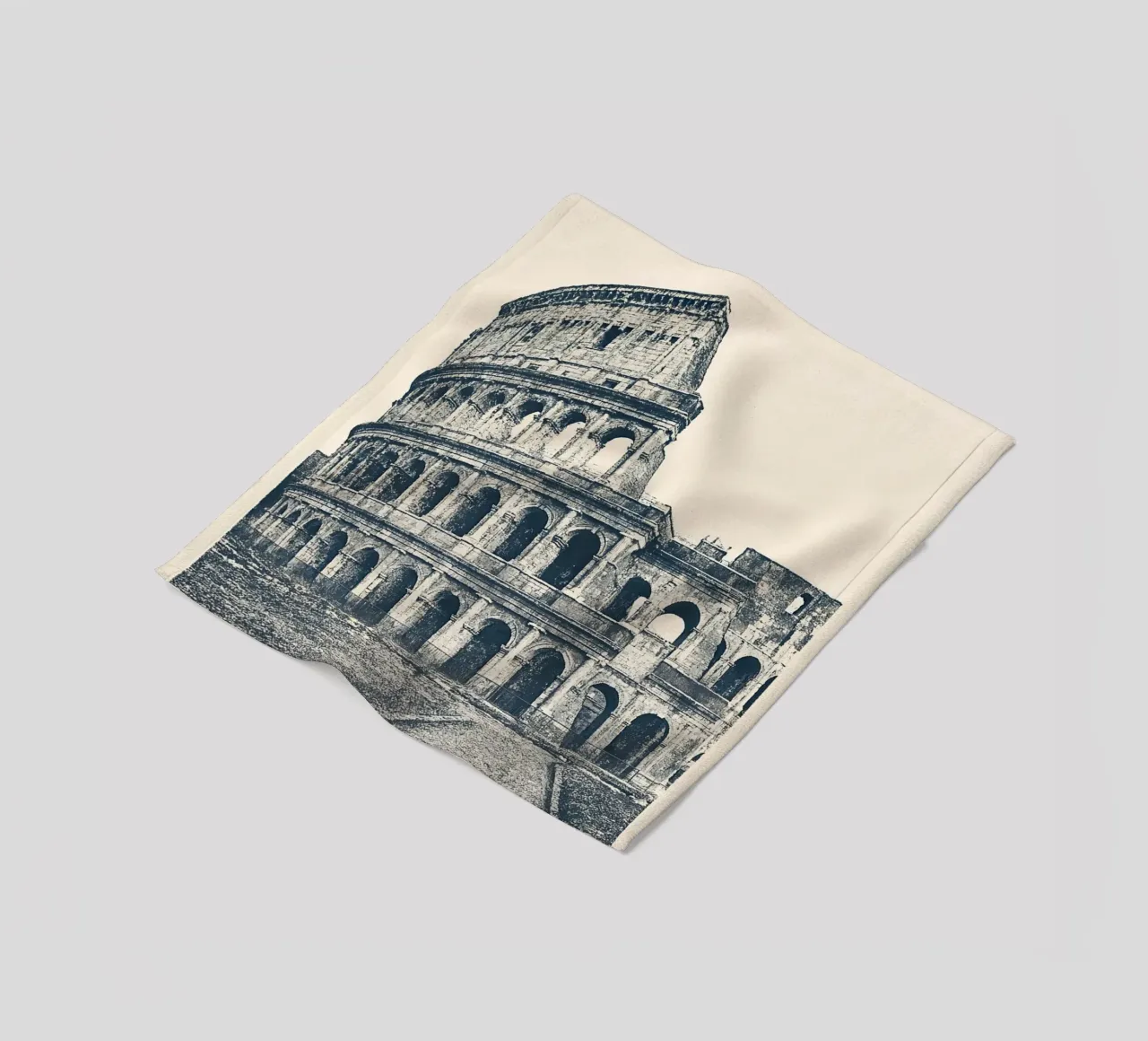 Rome – Colosseum Print - Linocut Series coperta in pile da Studio Mooodz