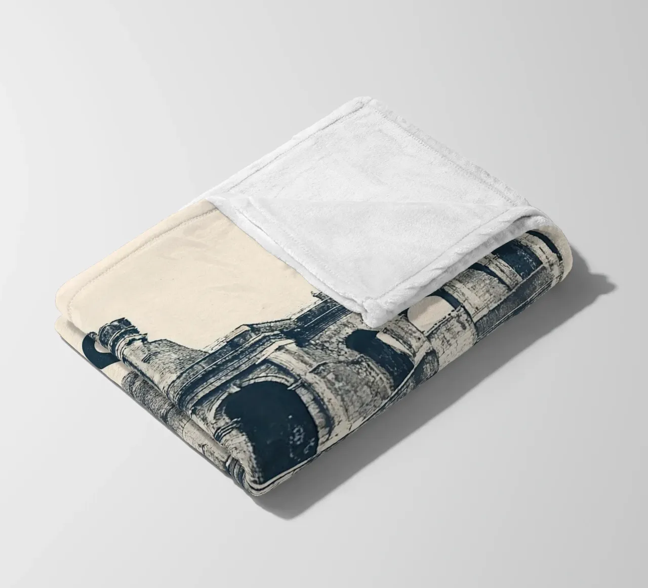 Rome – Colosseum Print - Linocut Series coperta in pile da Studio Mooodz