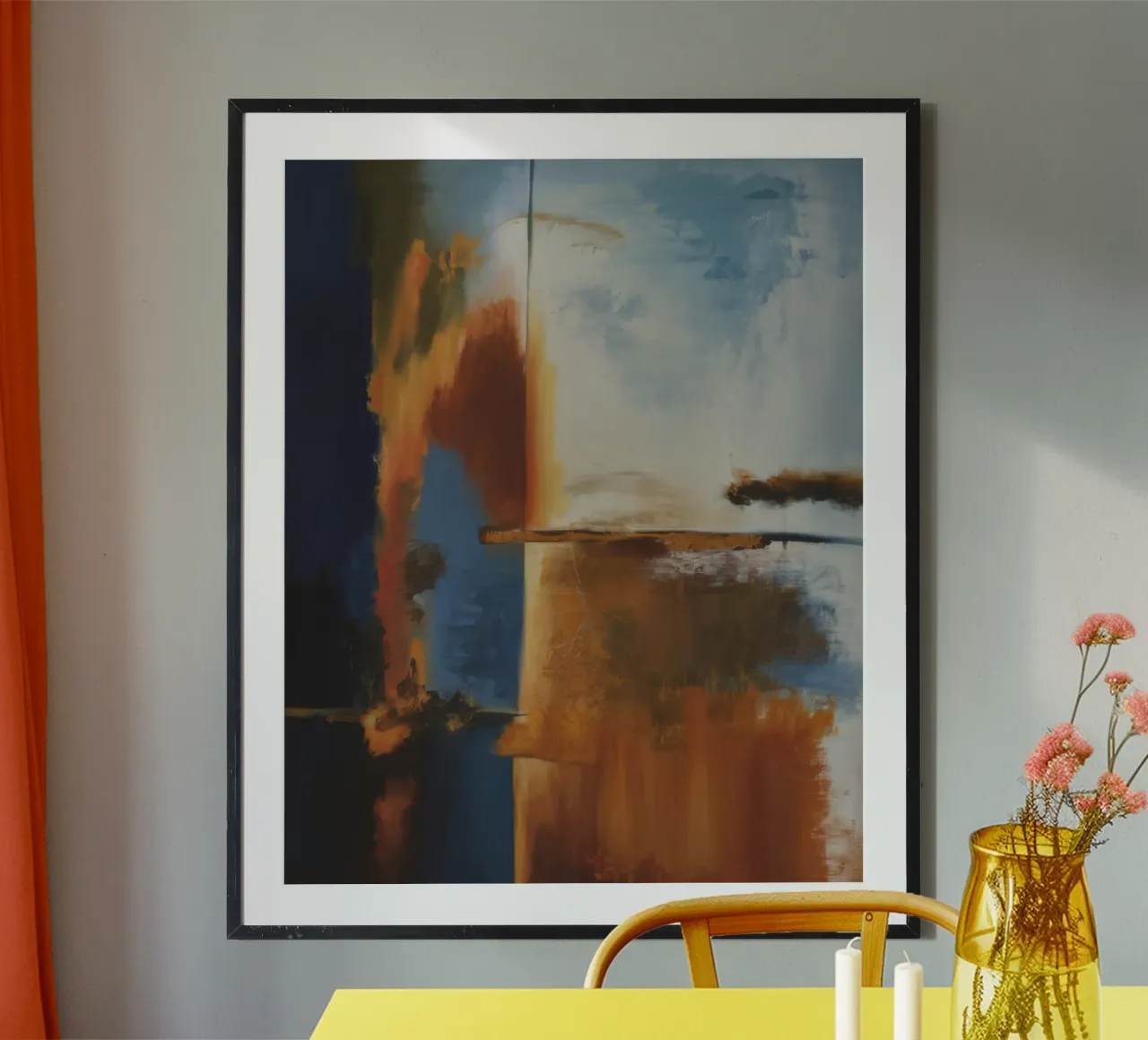 Collisione della fiamma di rame poster da Monarch Arc