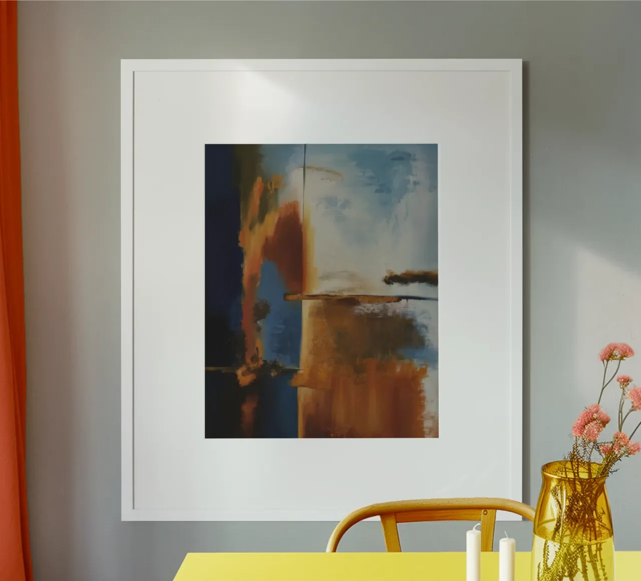 Collisione della fiamma di rame poster da Monarch Arc