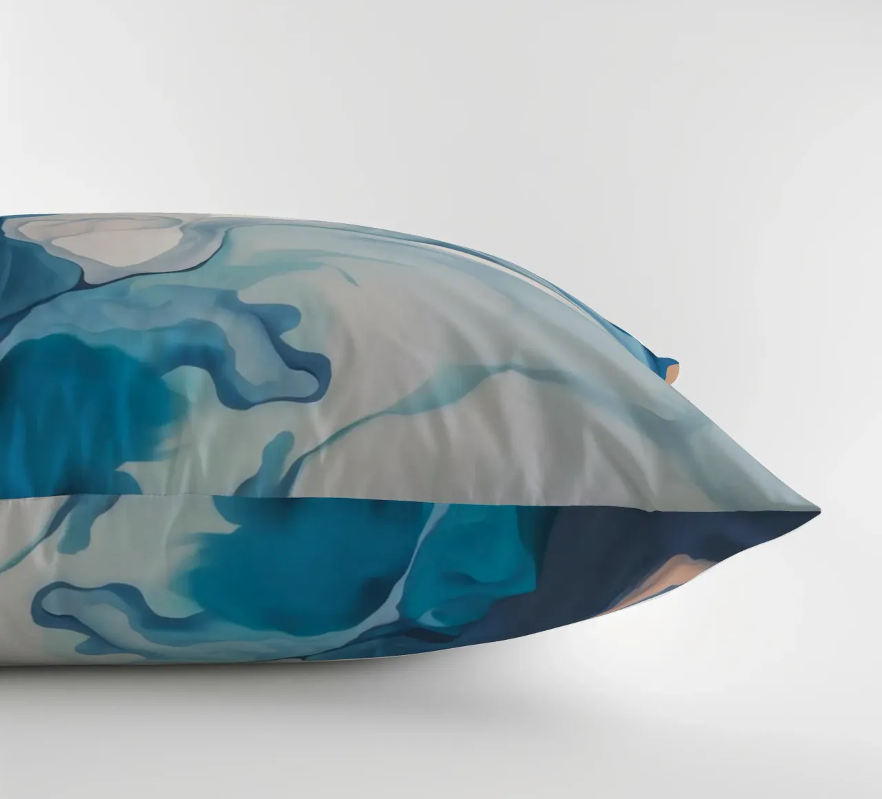 Aqua Silk Whirl decorative cushion by Monarch Arc