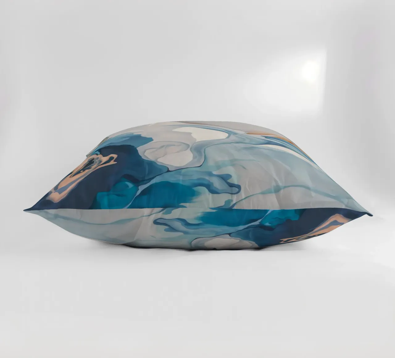 Aqua Silk Whirl decorative cushion by Monarch Arc