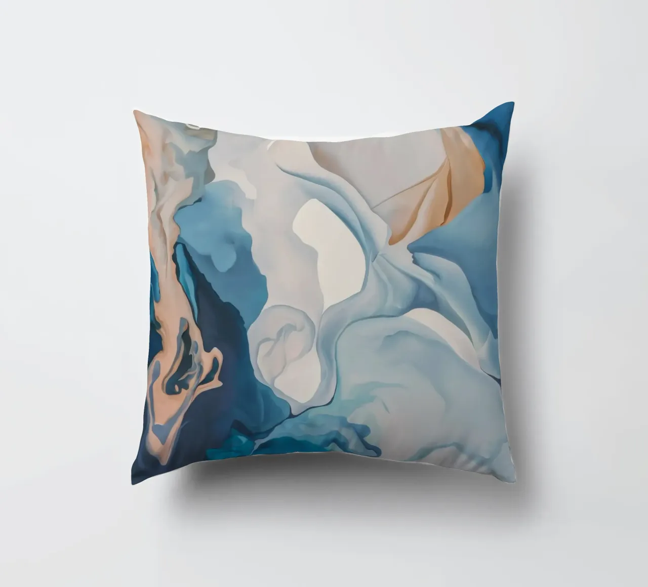Aqua Silk Whirl decorative cushion by Monarch Arc