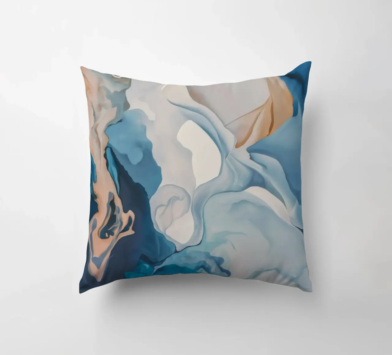 Aqua Silk Whirl decorative cushion by Monarch Arc