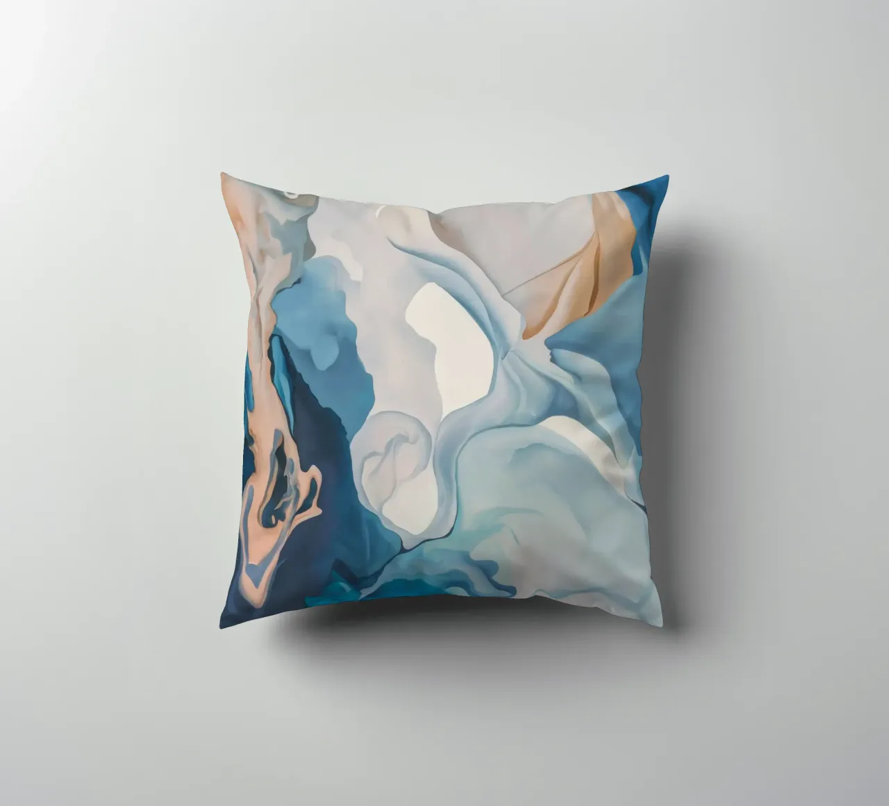 Aqua Silk Whirl decorative cushion by Monarch Arc