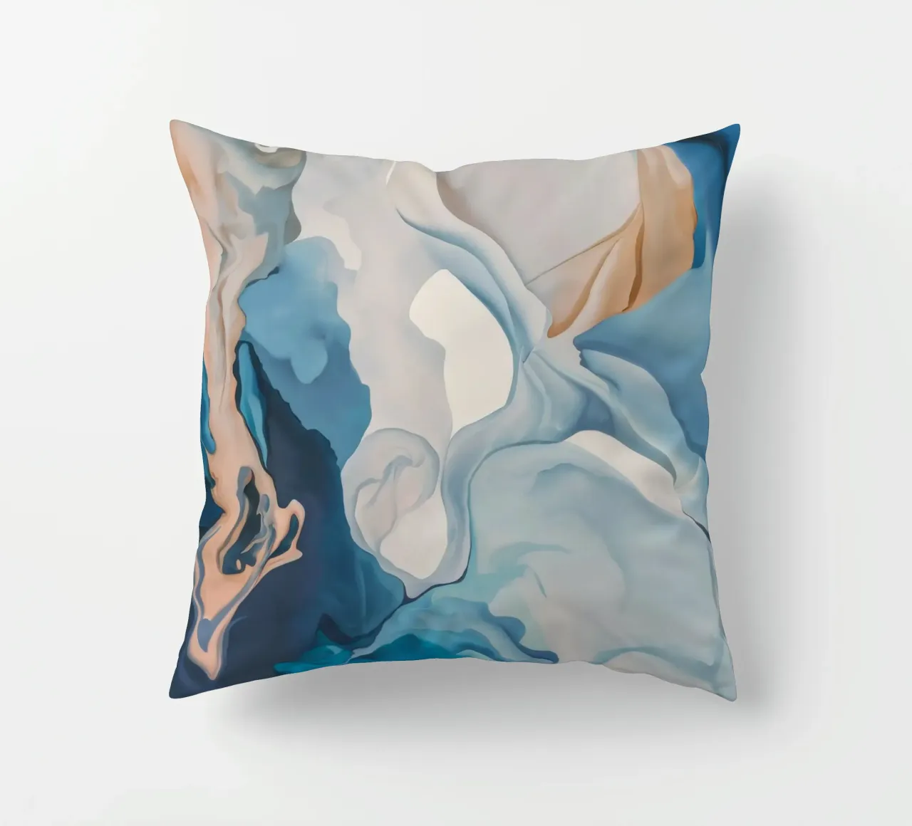 Aqua Silk Whirl decorative cushion by Monarch Arc